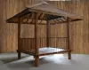 Product image 12 of the product “Gazebo 420x414x410cm Model1, only in Bankirai, with a fence on three sides. ”